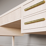 Большой Рабочий стол Primo с 5 выдвижными ящиками Светлый дуб варинант исполнения - 3 | Loft Concept в Челябинске