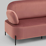 Диван в велюровой обивке цвета пыльная роза COLOR BLOCK варинант исполнения - 5 | Loft Concept в Челябинске