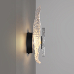 Бра с волнообразным стеклянным плафоном и вставкой из мрамора Liquid Stone варинант исполнения - 2 | Loft Concept в Челябинске