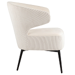 Современное мягкое кресло на металлических ножках Rakush Milk варинант исполнения - 5 | Loft Concept в Челябинске