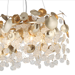 Люстра с декоративными подвесками из прозрачного стекла в форме монеток FAIRYTREE Light варинант исполнения - 5 | Loft Concept в Челябинске