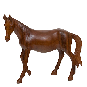 Статуэтка из дерева суар дикая лошадь Wild Horses