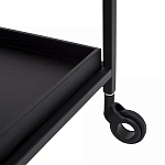 Тумба чёрная на колёсах Cabinet on Wheels варинант исполнения - 3 | Loft Concept в Челябинске