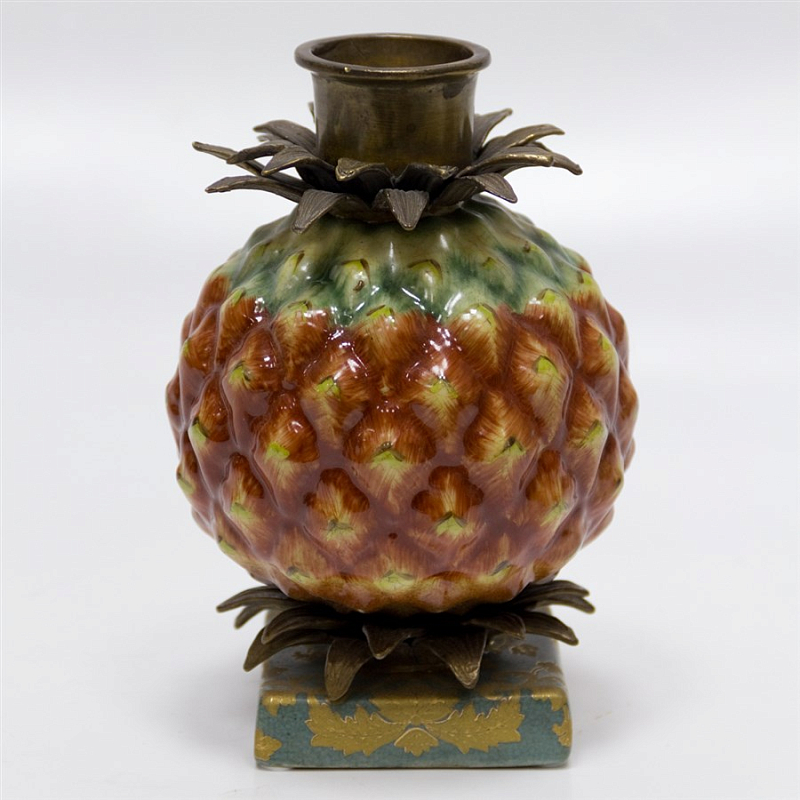 Подсвечник Pineapple Fruit Коричневый Бронза Зеленый Подсвечник Pineapple Fruit Коричневый Бронза Зеленый в Челябинске | Loft Concept