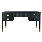 Письменный стол с 4-мя ящиками Elsa Dreams Black  варинант исполнения - 5 | Loft Concept в Челябинске