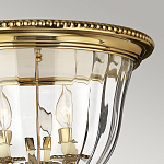 Потолочный светильник цвета латунь с прозрачным плафоном в форме чаши Hinkley варинант исполнения - 11 | Loft Concept в Челябинске