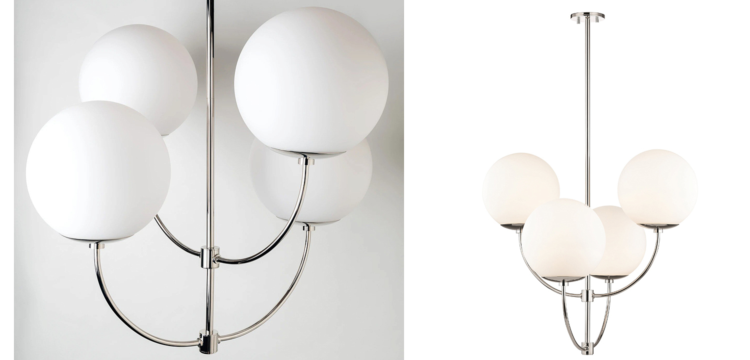 Люстра Breasal White Matte Balls Chandelier Chrome Люстра Breasal White Matte Balls Chandelier Chrome - Loft-Concept в Челябинске