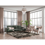 Люстра многоярусная с переплетенными металлическими элементами черного и золотого цвета и прозрачными хрустальными подвесками Empire Chandelier Crystal варинант исполнения - 12 | Loft Concept в Челябинске