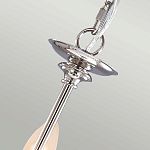 Люстра цвета никель с прозрачными стеклянными подвесками в форме капель Elstead Lighting варинант исполнения - 9 | Loft Concept в Челябинске