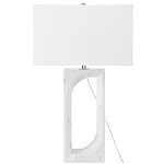 Настольная лампа на прямоугольном корпусе с тканевым абажуром One Piece Support варинант исполнения - 4 | Loft Concept в Челябинске