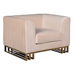 Кресло велюровое бежевое Cubic Silhouette варинант исполнения - 1 | Loft Concept в Челябинске