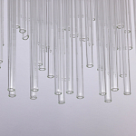 Люстра круглая с прозрачными стеклянными трубками Nembus варинант исполнения - 7 | Loft Concept в Челябинске