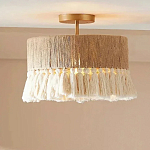 Люстра круглая плетеная с кисточками Solar Glow варинант исполнения - 5 | Loft Concept в Челябинске