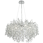 Люстра с хрустальными подвесками на металлических ветках Fairytree Light Silver Chandelier 14 варинант исполнения - 2 | Loft Concept в Челябинске