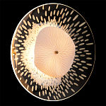 Бра с белым рельефным плафоном и стеклом с рисунком FLOW варинант исполнения - 2 | Loft Concept в Челябинске