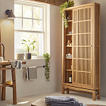 Шкаф из массива тика Okino Wood Cabinet варинант исполнения - 8 | Loft Concept в Челябинске