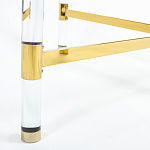 Кофейный столик со столешницей из стекла Crossy варинант исполнения - 4 | Loft Concept в Челябинске