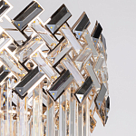 Люстра многоярусная с переплетенными металлическими элементами черного и золотого цвета и прозрачными хрустальными подвесками Empire Chandelier Crystal варинант исполнения - 7 | Loft Concept в Челябинске