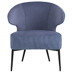 Современное мягкое кресло на металлических ножках Rakush Blue варинант исполнения - 2 | Loft Concept в Челябинске