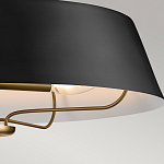 Подвесной светильник с конусовидным металлическим абажуром черного цвета Kichler варинант исполнения - 16 | Loft Concept в Челябинске