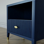 Прикроватная тумбочка с полкой Elsa Dreams Blue варинант исполнения - 3 | Loft Concept в Челябинске