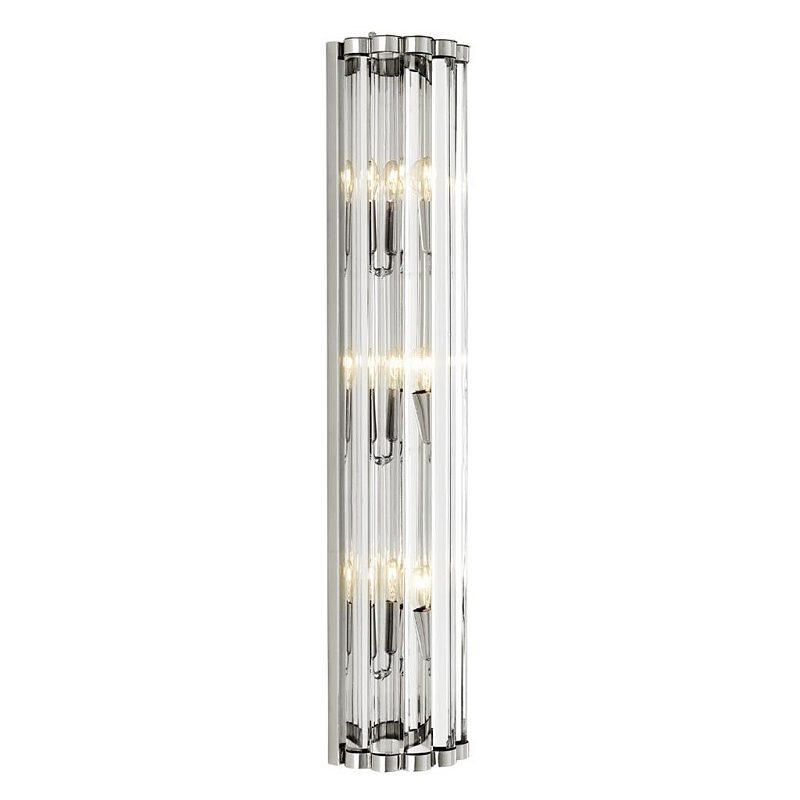 Бра Eichholtz Wall Lamp Amalfi Никель Прозрачное Стекло Бра Eichholtz Wall Lamp Amalfi Никель Прозрачное Стекло в Челябинске | Loft Concept