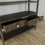 Стеллаж с двумя ящиками Elsa Dreams Walnut варинант исполнения - 3 | Loft Concept в Челябинске