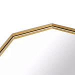Зеркало золотистое восьмиугольной формы Octagon варинант исполнения - 2 | Loft Concept в Челябинске