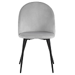 Мягкий стул в сером велюре Miruna Chair варинант исполнения - 2 | Loft Concept в Челябинске