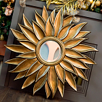 Зеркало-солнце с золотыми с лучами Rays of Peace варинант исполнения - 3 | Loft Concept в Челябинске