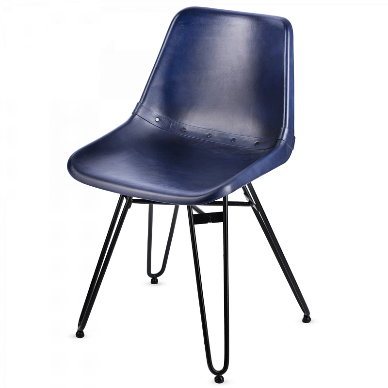 Стул Leather Schoolhouse Chair Коричневый винтаж Черный Стул Leather Schoolhouse Chair Коричневый винтаж Черный в Челябинске | Loft Concept