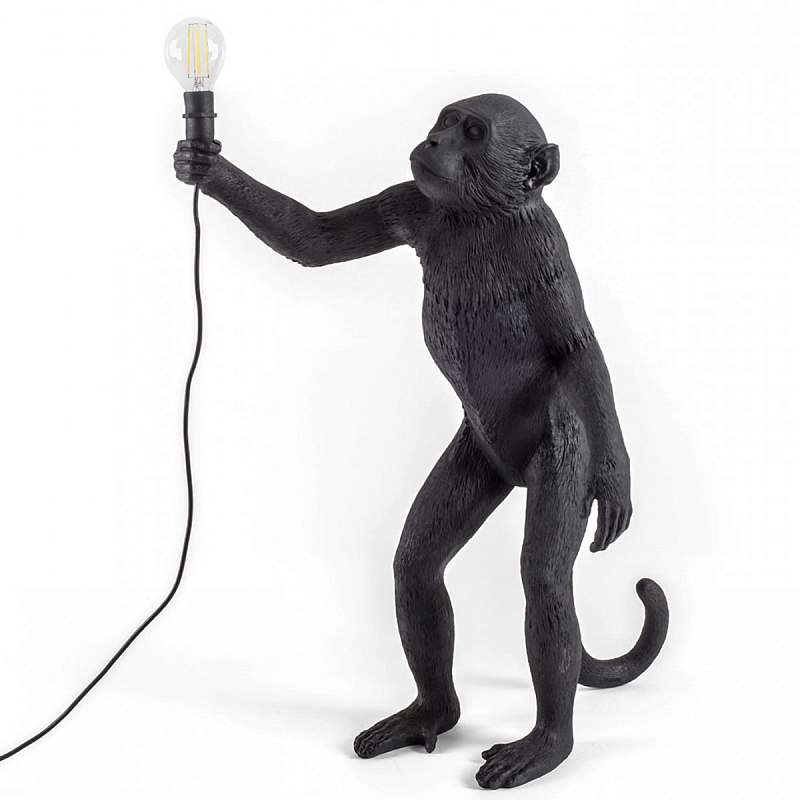 Настольная лампа SELETTI MONKEY LAMP STANDING VERSION Черный Настольная лампа SELETTI MONKEY LAMP STANDING VERSION Черный в Челябинске | Loft Concept