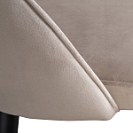 Стул велюровый серо-бежевый Schelde Gray Beige варинант исполнения - 4 | Loft Concept в Челябинске