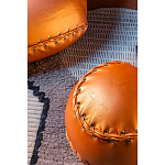Дизайнерский кожаный пуф в виде бейсбольного мяча Poltronova Joe Ball Pouf варинант исполнения - 6 | Loft Concept в Челябинске