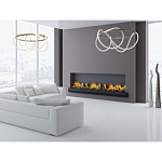 Люстра подвесная круглая золотого цвета с белыми изогнутыми световыми линиями Luke Lampco Tracer Lamp варинант исполнения - 12 | Loft Concept в Челябинске