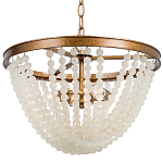 Круглая люстра с подвесками в виде круглых прозрачных бусин Transparent Beads Chandelier варинант исполнения - 1 | Loft Concept в Челябинске
