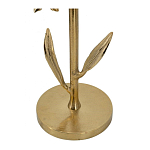 Столик с золотистым основанием в виде цветка и круглой мраморной столешницей Golden Snowdrop варинант исполнения - 4 | Loft Concept в Челябинске