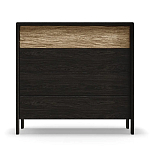 Комод 4 ящика с подсветкой на рельефном фасаде Warm Industrial варинант исполнения - 1 | Loft Concept в Челябинске