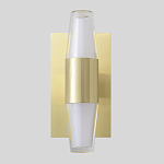 Бра с золотым основанием и прозрачным плафоном цилиндрической формы Golden Geometry варинант исполнения - 1 | Loft Concept в Челябинске