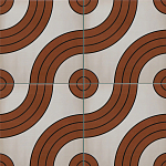 Дизайнерская плитка с узором Дорожки 2 варинант исполнения - 1 | Loft Concept в Челябинске