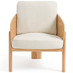 Кресло с каркасом из массива дуба Gallin Chair Boucle варинант исполнения - 2 | Loft Concept в Челябинске