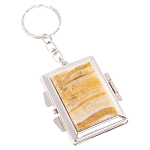 Зеркало брелок складное двухстороннее из натурального камня Оникс Silver Stone Mirrors варинант исполнения - 1 | Loft Concept в Челябинске