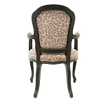 Полукресло с мягкой обивкой из льна на 4-х ножках из массива березы Gladys Armchair варинант исполнения - 2 | Loft Concept в Челябинске