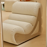 Кресло мягкое без подлкотников White Sheepskin Armchair варинант исполнения - 1 | Loft Concept в Челябинске