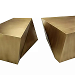 Комплект из 2-х дизайнерский журнальных столов геометрической формы Ribefyk варинант исполнения - 1 | Loft Concept в Челябинске