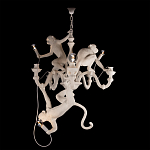 Люстра с тремя фигурами обезьян с лампочками в руках белого цвета Hanging Monkey варинант исполнения - 2 | Loft Concept в Челябинске