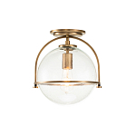 Потолочный светильник с прозрачным стеклянным шаром с эффектом пузырьков Hinkley варинант исполнения - 13 | Loft Concept в Челябинске