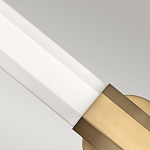 Бра для ванных комнат горизонтальное с длинным белым матовым плафоном в форме шестиугольника на круглом основании Hinkley варинант исполнения - 10 | Loft Concept в Челябинске