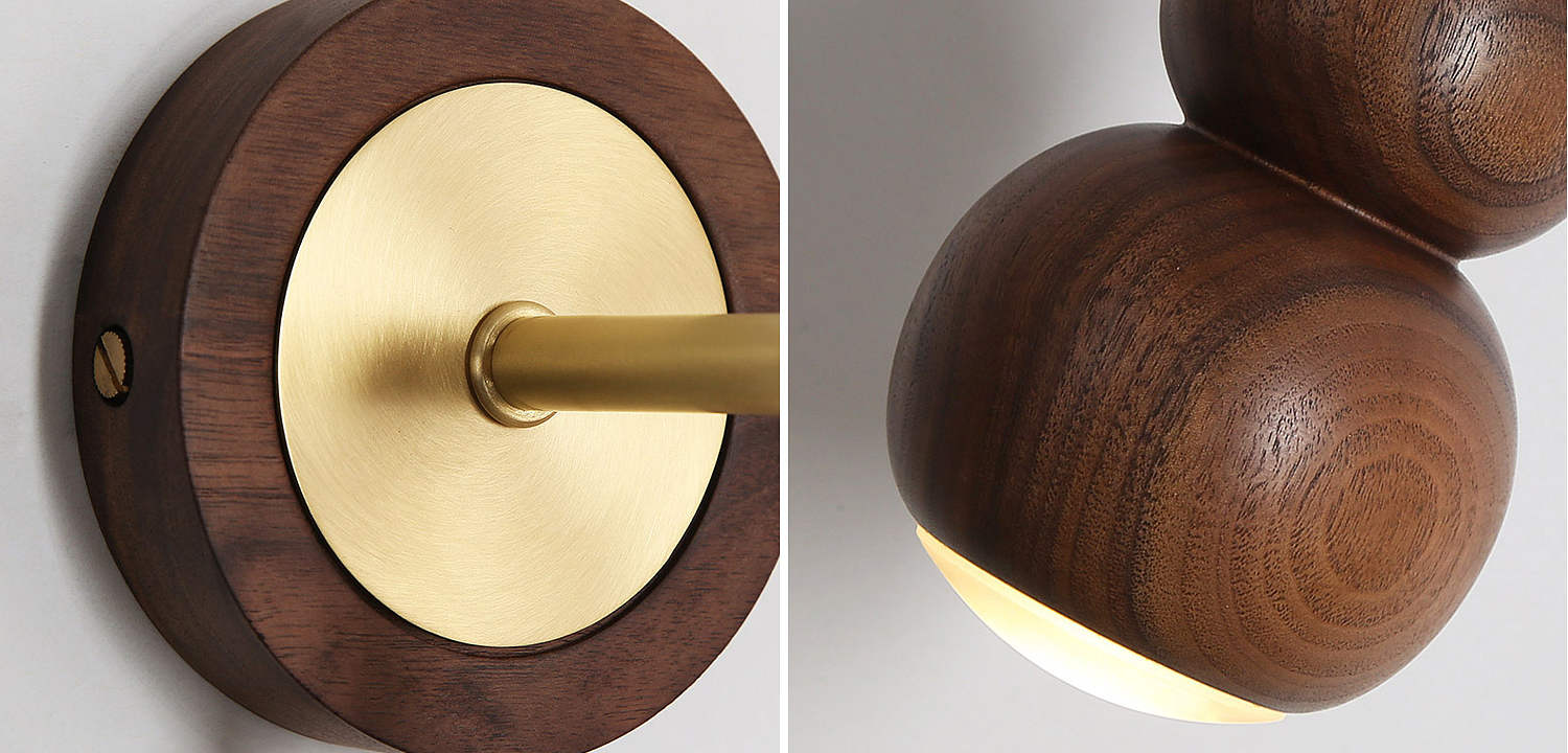 Настенный светильник с плафоном из дерева Neal Wooden Wall Lamp Настенный светильник с плафоном из дерева Neal Wooden Wall Lamp - Loft-Concept в Челябинске