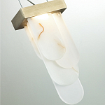 Подвесной светильник с белыми вертикальными элементами Alabaster Totem варинант исполнения - 11 | Loft Concept в Челябинске